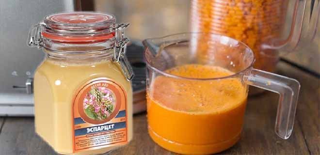 Эспарцетовый мёд и морковный сок для мужчин