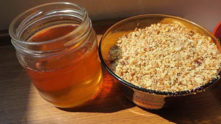 Как приготовить орехи с медом