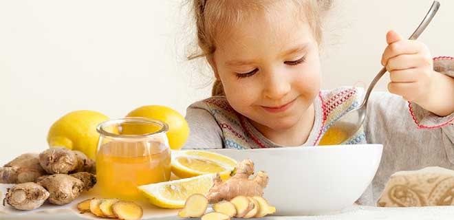 Имбирь с лимоном и медом для детей