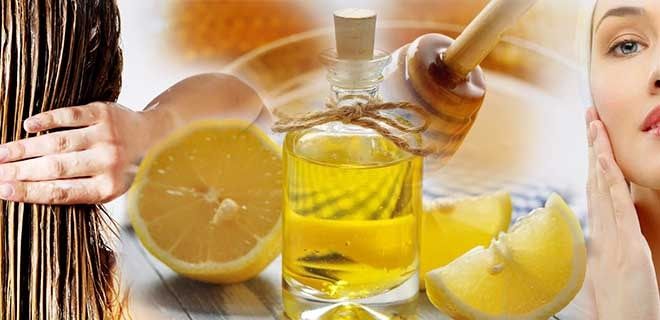Мед, лимон, оливковое масло для красоты кожи и волос